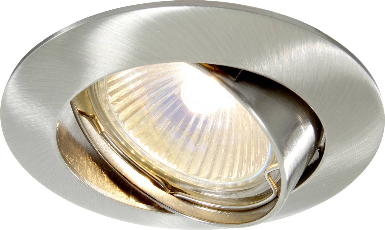 Deko Light Einbauring 68 GU5.3 449202 Aro encastado para techo LED, Halógeno GU5.3, MR 16 50 W Plata-0