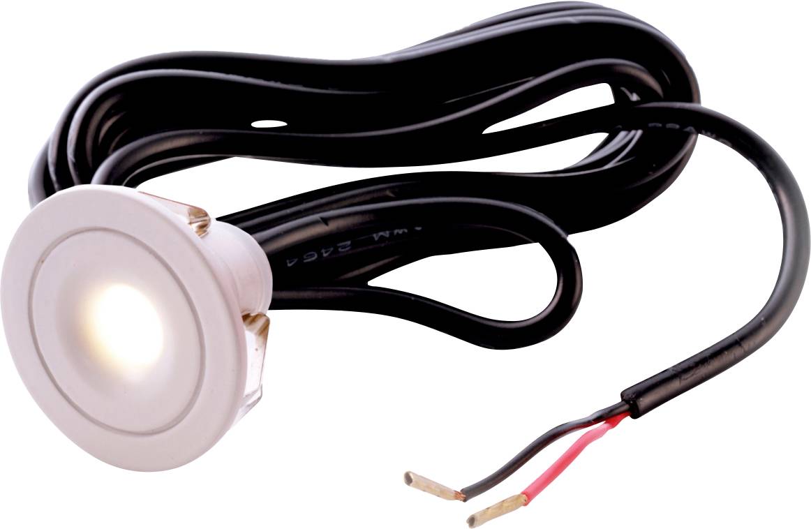 Deko Light 565172 Punto Lumi Lámpara LED de encastre LED LED instalado de forma fija 1 W Blanco tráfico (RAL 9016)-0