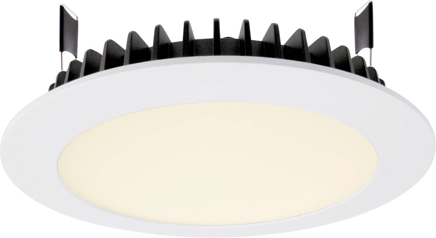 Deko Light 565233 LED Panel Round III 20 Lámpara LED de encastre Clase de eficiencia energética: G (A - G) LED LED instalado de forma fija 20 W Blanco tráfico (RAL 9016)