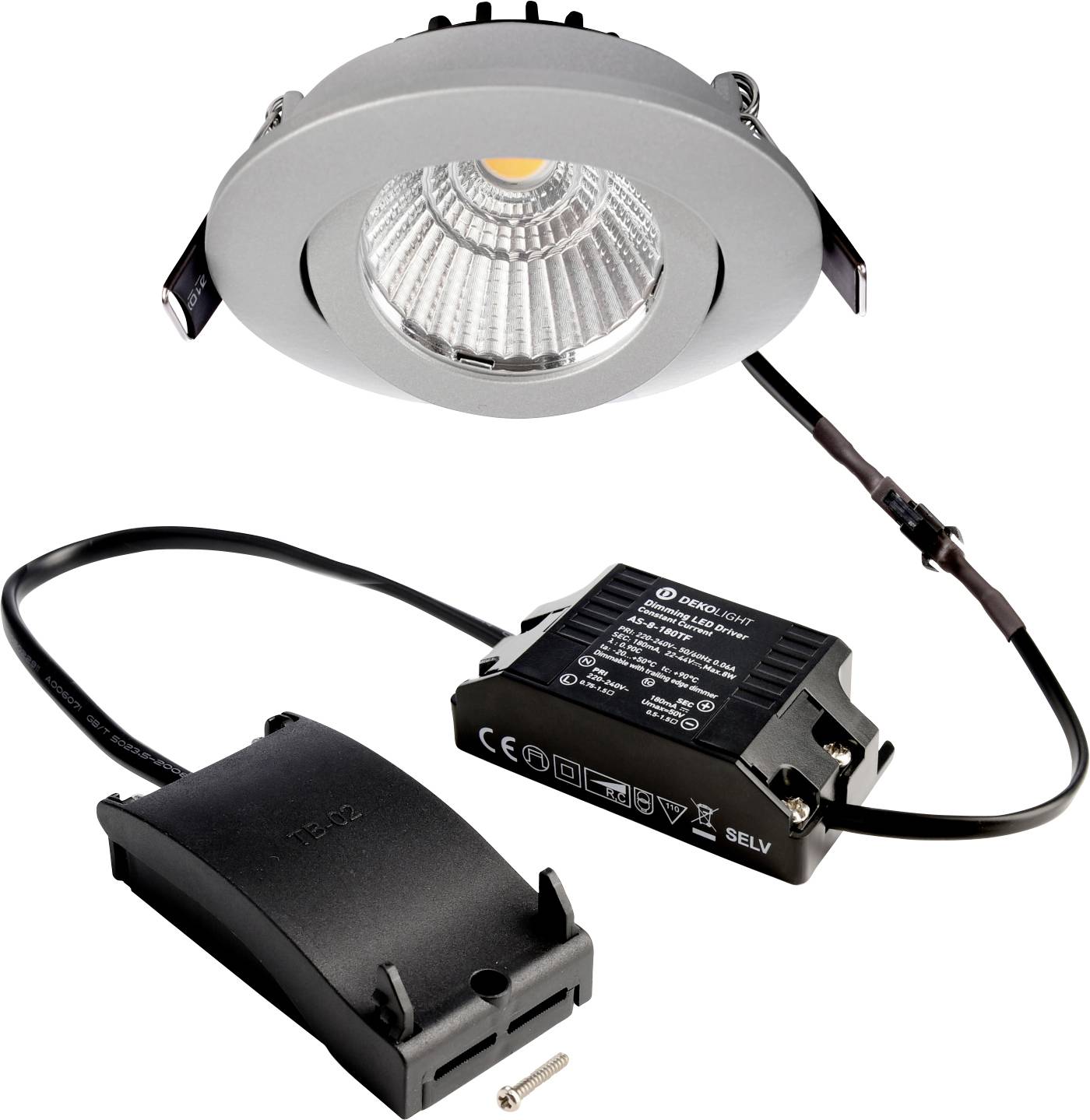 Deko Light 565356 Dione Lámpara LED de encastre Clase de eficiencia energética: F (A - G) COB LED LED instalado de forma-0