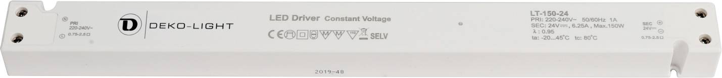 Deko Light LONG-FLAT, CV, LT Transformador de LED Tensión constante 0 mA - 6.250 A 24 V/DC 1 UD(S).