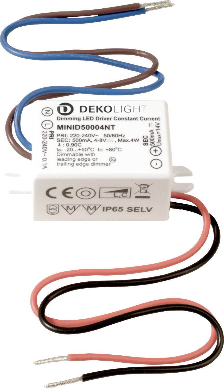 Deko Light MINI, DIM, CC, D Controlador de LED Corriente constante 4 W 0.50 A 4 - 8 V/DC Atenuable 1 UD(S).-0