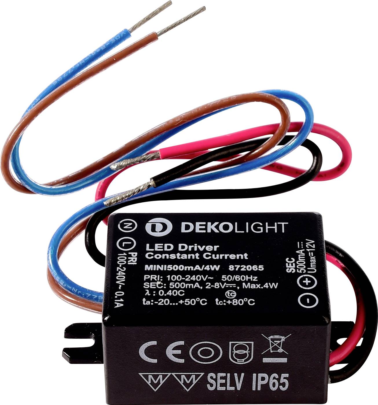Deko Light MINI, CC Controlador de LED Corriente constante 4 W 0.50 A 2 - 8 V/DC 1 UD(S).