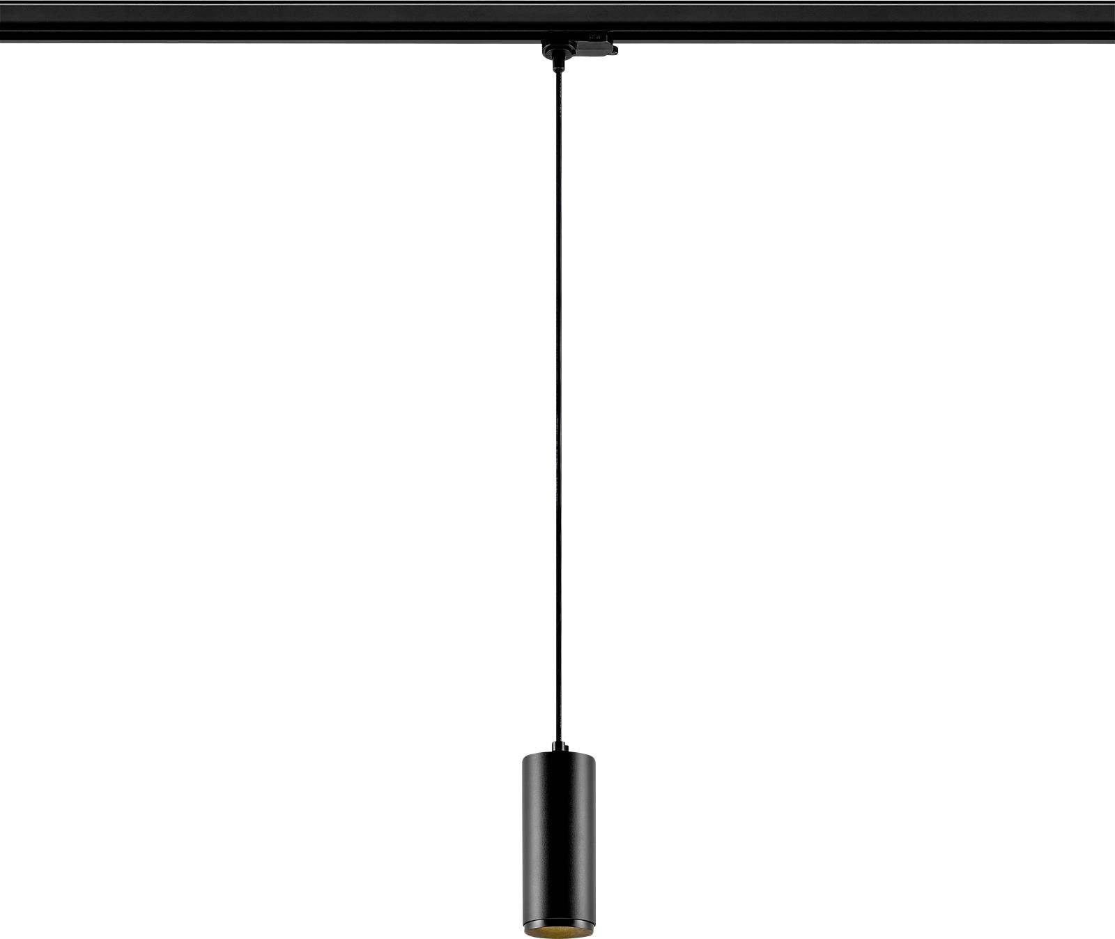 Deko Light Lucea 10 Luminaria pendular 3phasig LED instalado de forma fija 10 W LED Clase de eficiencia energética: F (A - G) Negro intenso (RAL 9005)