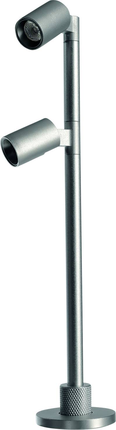 Deko Light Herculis Double 688039 Luminaria para espejos 2 W Clase de eficiencia energética: G (A - G) Blanco cálido Plata