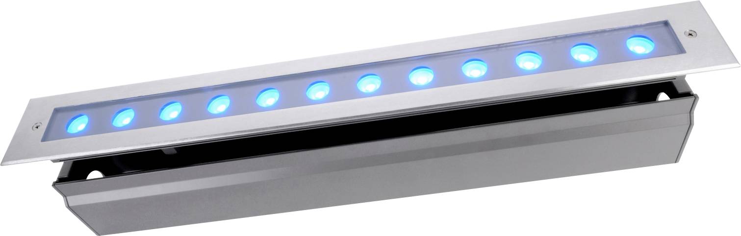 Deko Light Line V RGB 730437 Lámparas de encastre para suelo LED instalado de forma fija LED 21.60 W Plata