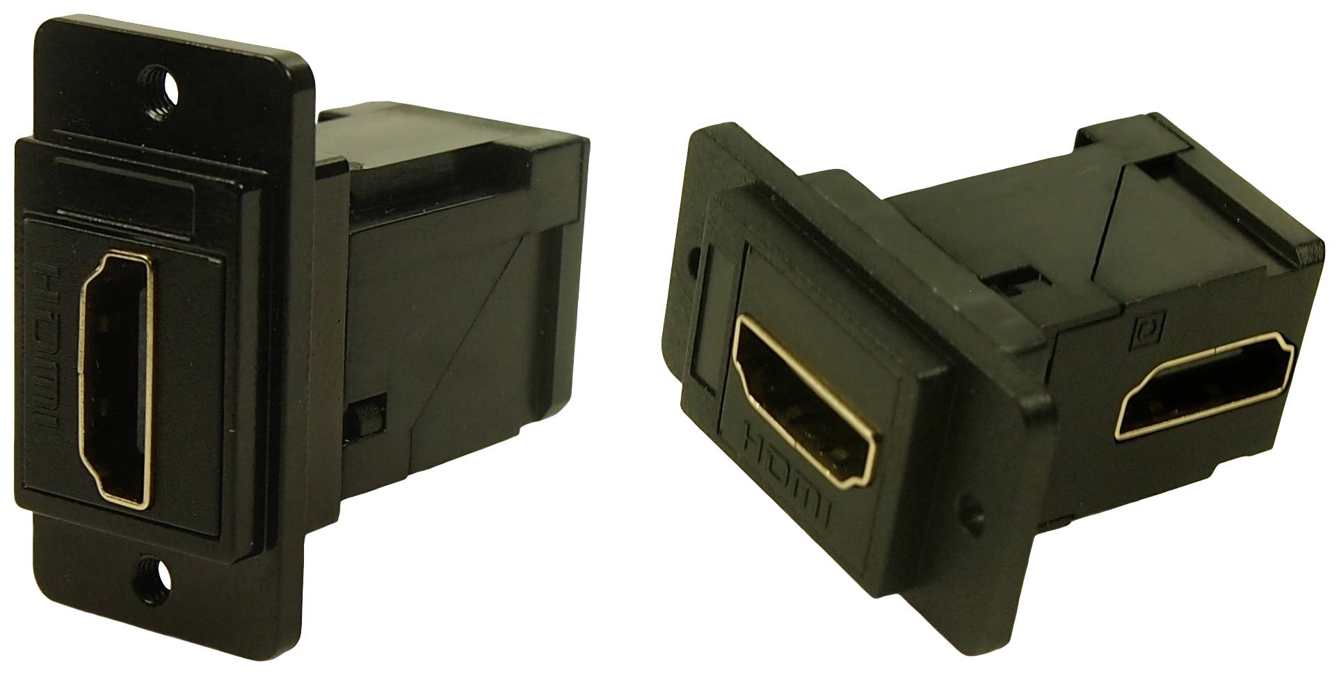 Cliff CP30753MB3 Adaptador HDMI Conector hembra, encastrable Schwarz 1 UD(S).