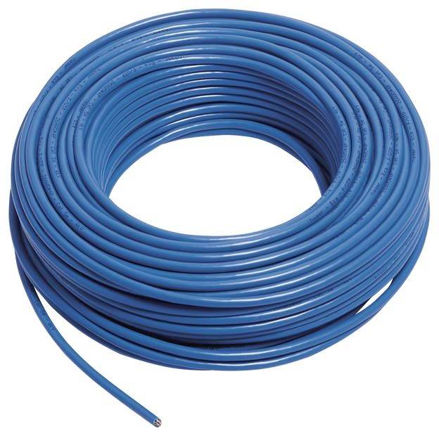 Hager ZZ45WAN50R RJ45 Cable de red, cable de conexión CAT 5e F/FTP 50 m Blau Con terminales protectores para cables 50 m-0