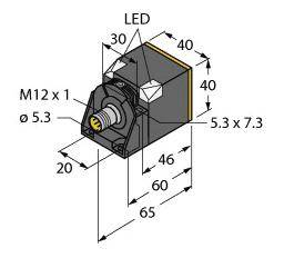 Turck Sensor Inductivo NI35U-CK40-AD4X-H1144 4280232 M12 No enrasado Dos hilos ( x x ) 65 x 40 x 40 mm-0