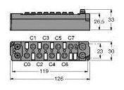 Turck SNNE-0404D-0001 6824188 Caja de sensores/actuadores pasiva 1 ST Piece