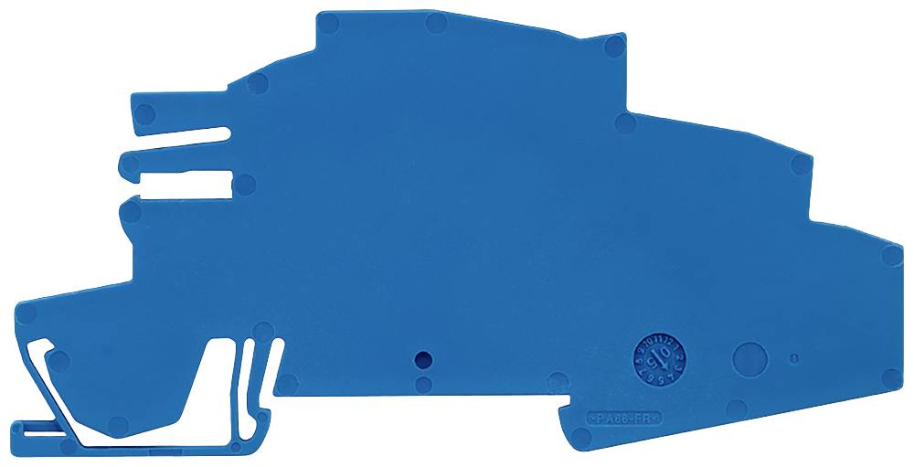 Siemens 8WH91430AH01 Abrazadera INSTA para 6 mm 2, ancho 2 mm azul Caballete 50 UD(S).