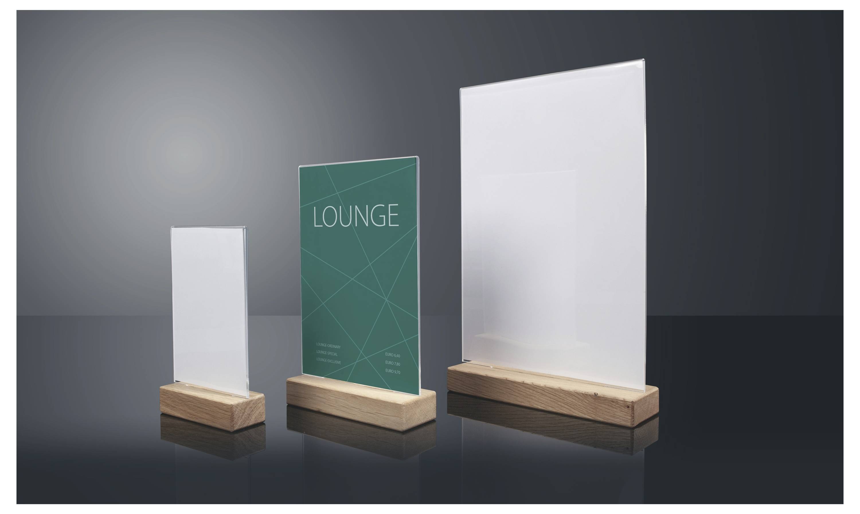 Sigel TA254 Soporte de sobremesa Uso para formato papel: DIN A5 Transparente, Madera 1 UD(S).-9