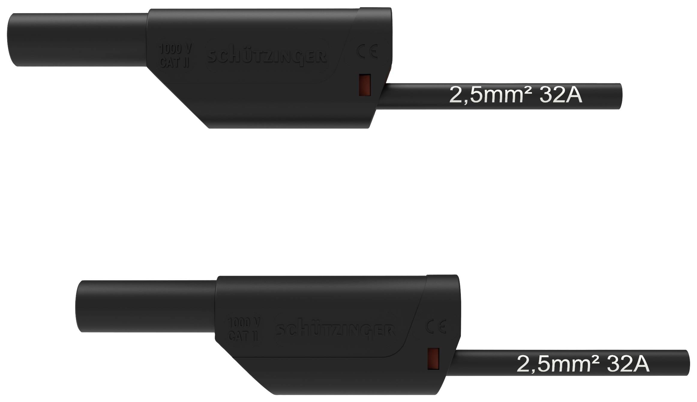 Schützinger Sicherheits-Messleitung 200 cm Schwarz 1 UD(S).-0