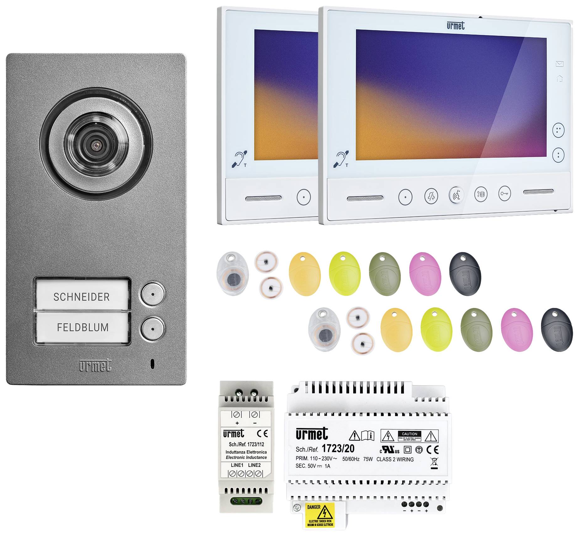 Urmet SET 1723/96 Intercomunicador de puerta con vídeo Juego completo