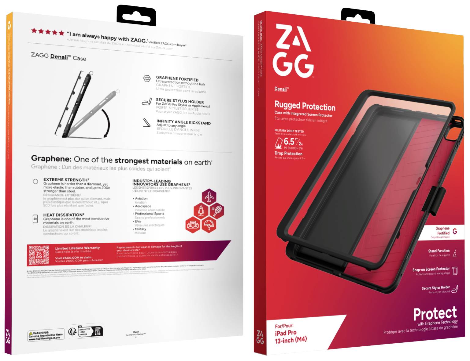 ZAGG intergrated Cases/Screen Denali Funda para tableta Apple iPad Pro 13" (M4, 2024) 33 cm (13") Cubierta trasera Schwa-1