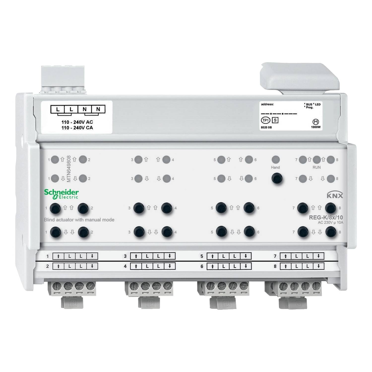 Schneider Electric KNX MTN649808 Actuador de persiana MTN649808-0