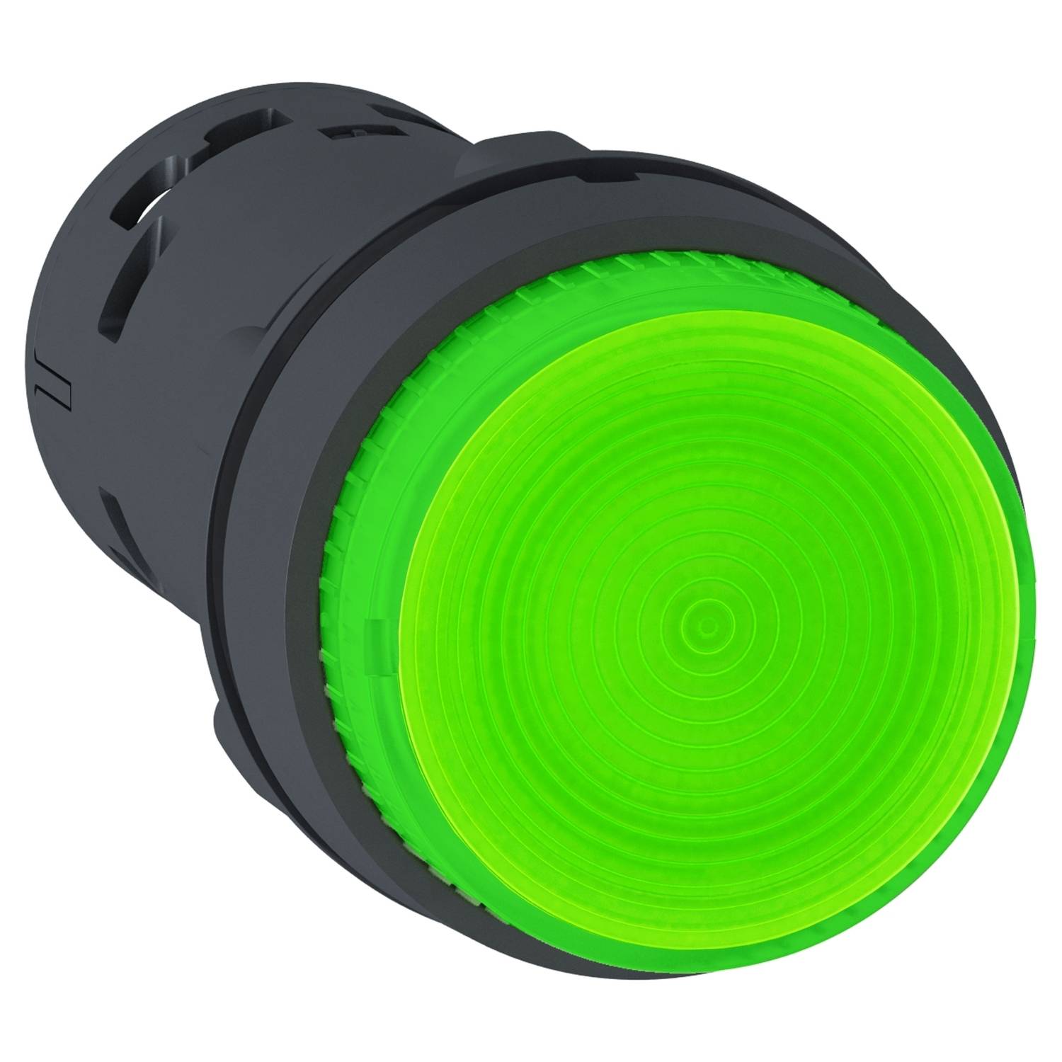 Schneider Electric XB7NW33M1 Pulsador iluminado, Harmony XB7, monobloque, plástico, Ø22 mm, verde, LED integrado, 230 V -0