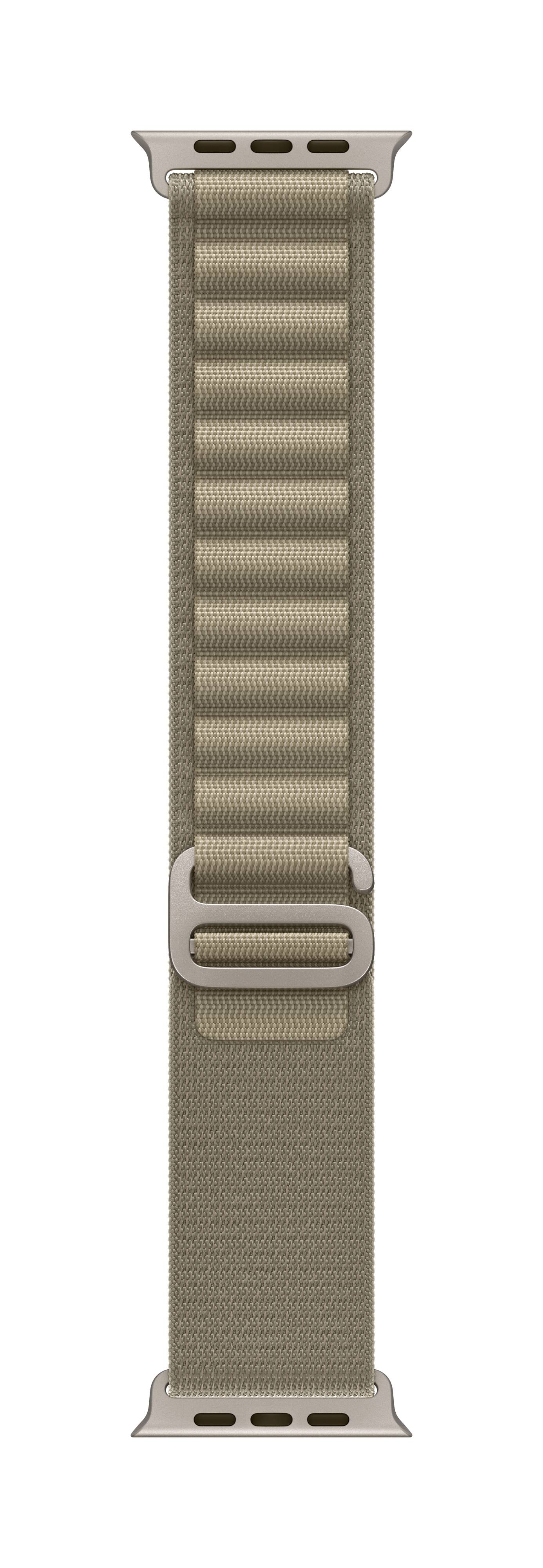 Apple Alpine Loop Correa 44 mm, 45 mm, 49 mm S Oliva Watch Series 4, Watch Series 5, Watch Series 6, Watch Series 7, Watch Series 8, Watch Series 9, Watch SE, Watch Ultra, Watch Ultra 2