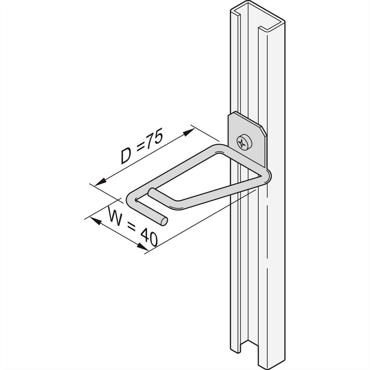 nVent SCHROFF 20118554 Tendido del cable (Anch. x Alt.) 40 mm x 75 mm 1 UD(S). Piece