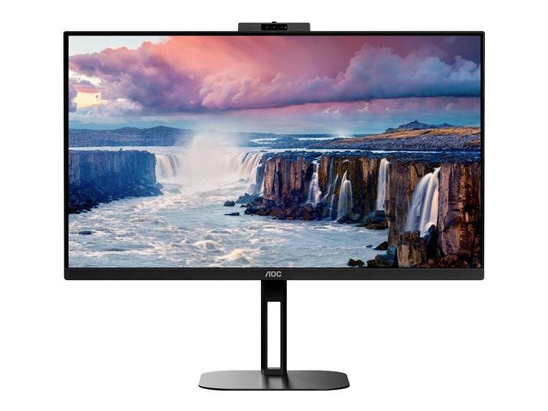 AOC Value-Line Q27V5CW/BK Monitor LED Clase de eficiencia energética G (A - G) 68.6 cm (27 In.) 2560 x 1440 Pixel 16:9 4 ms HDMI™, DisplayPort, USB 3.1, USB-C®, Conector hembra de los auriculares IPS LED