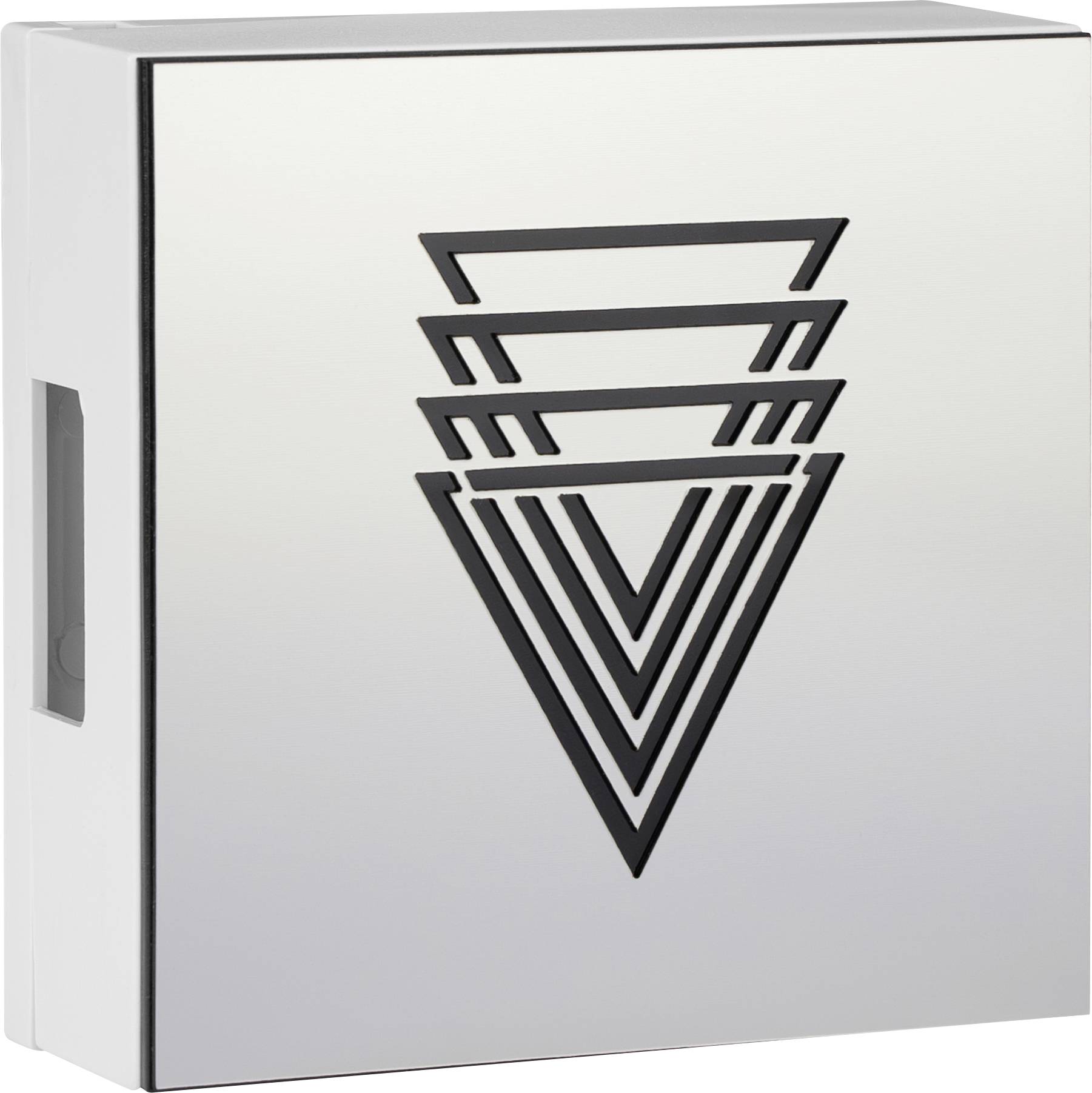 Grothe 46001 Gong 80 dBA Blanco, Acero inoxidable