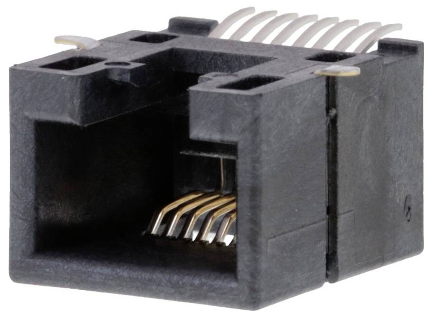 Molex Cat 3 Mod Jack/Plug 855025008 Conector hembra Schwarz 1 UD(S).