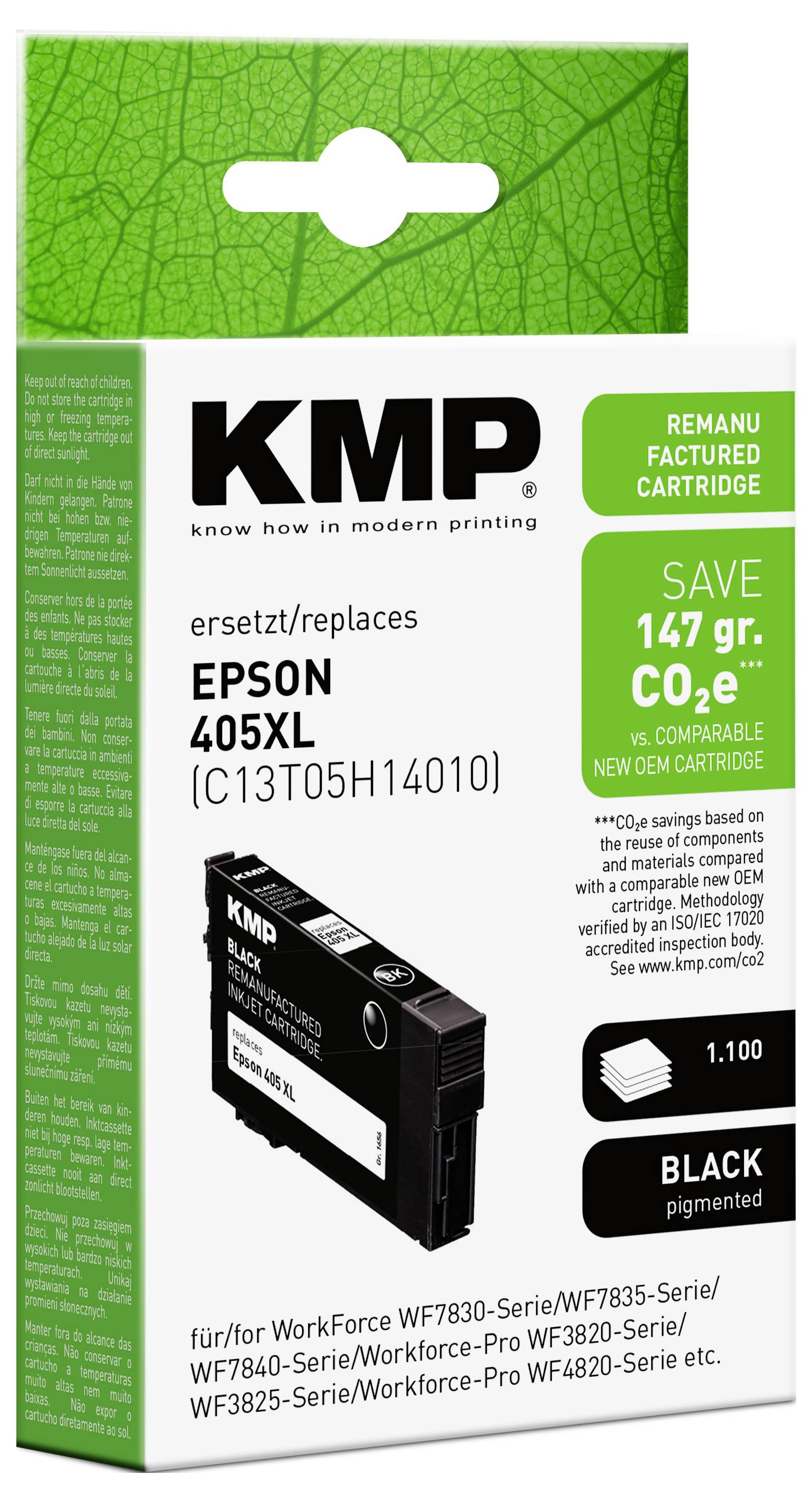 KMP Ink reemplaza Epson 405XL, T05H1 Compatible Negro 1656,4001 1656,4001-1