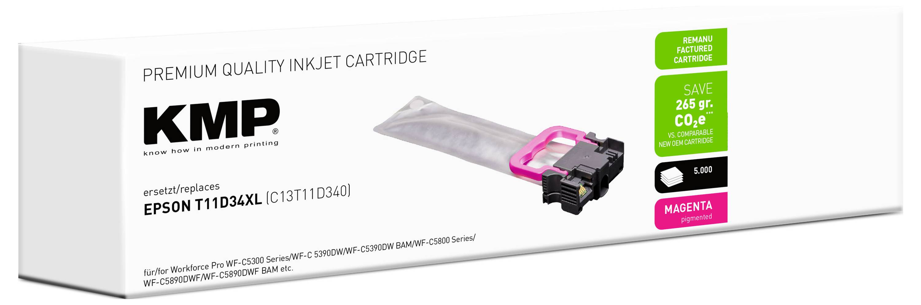 KMP Ink reemplaza Epson T11D3 XL Compatible Magenta 1664,4006 1664,4006-1