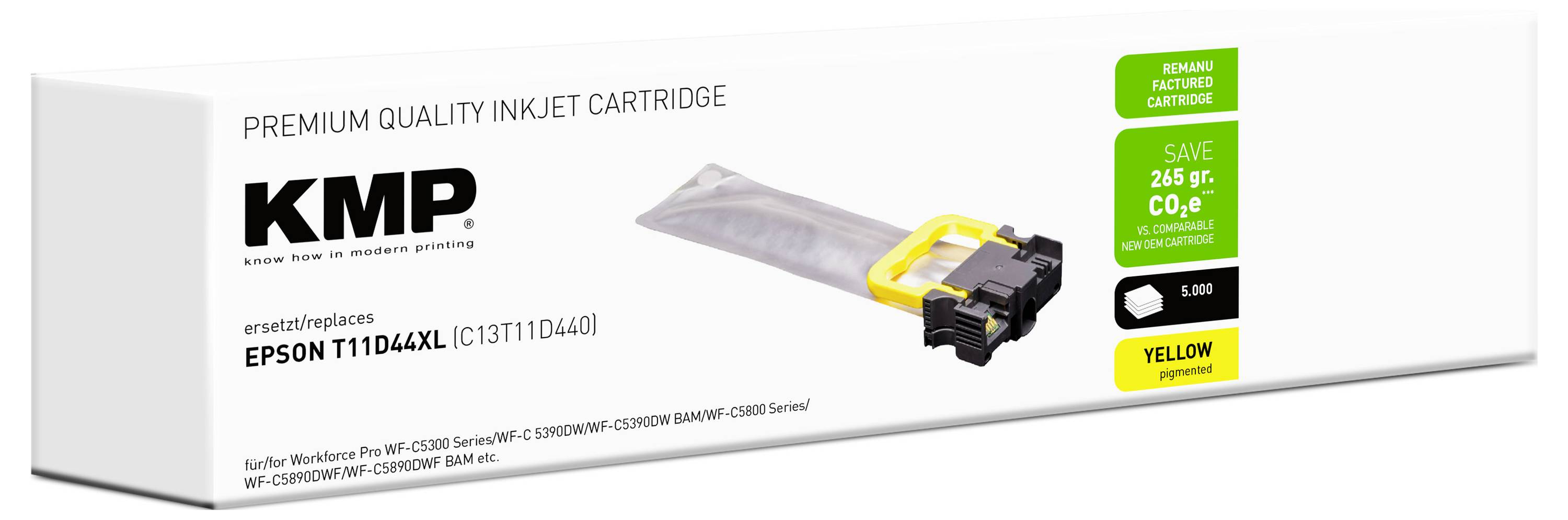 KMP Ink reemplaza Epson T11D4 XL Compatible Amarillo 1664,4009 1664,4009-1