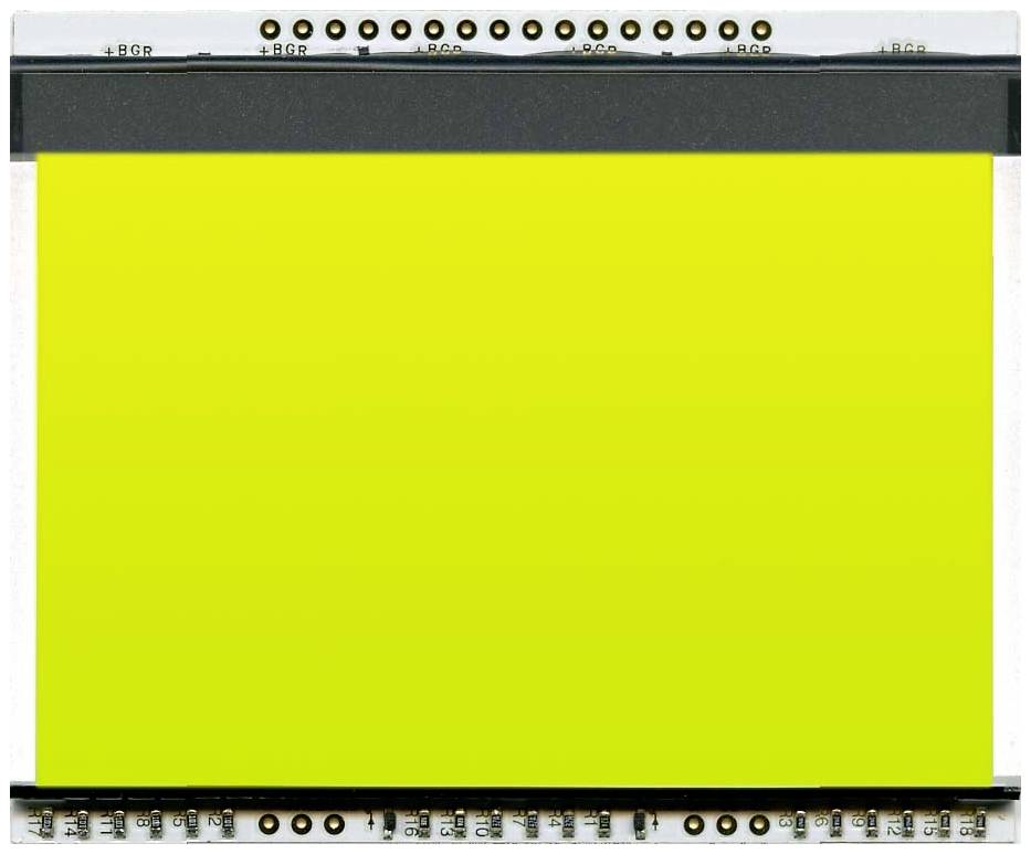Display Elektronik Retroiluminación Amarillo y verde