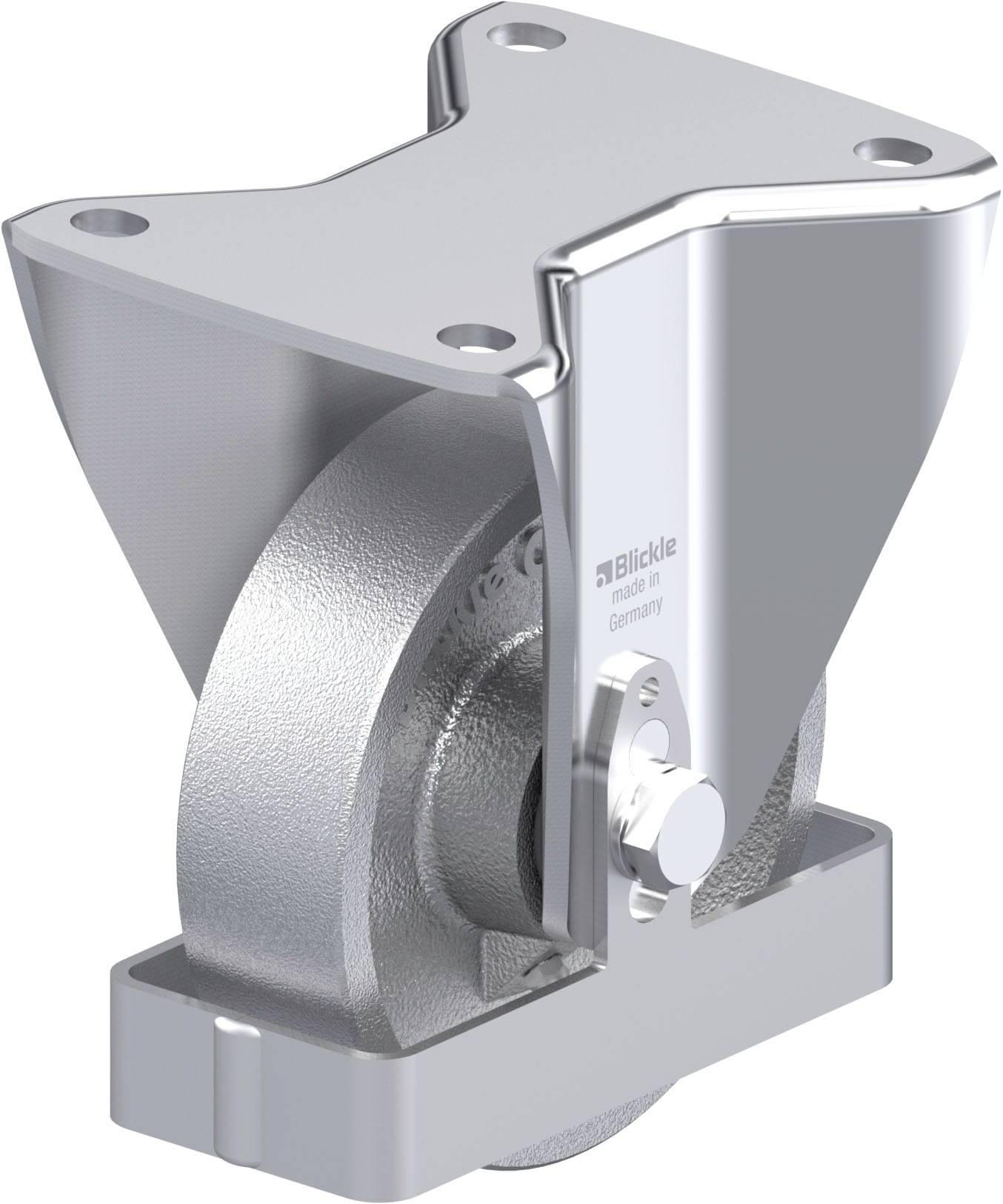 Blickle 940264 BH-G 125K-3-FS Rueda fija de chapa de acero Diámetro de la rueda: 125 mm Capacidad de carga (máx.): 450 kg 1 UD(S).