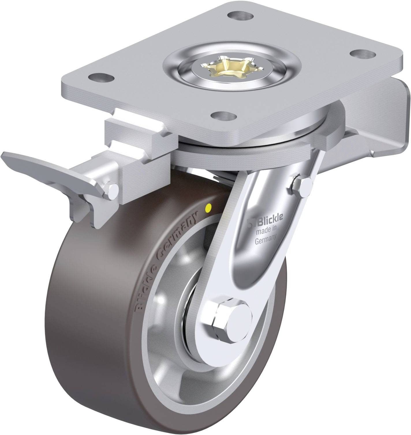 Blickle 936552 LO-ALST 127K-ST-AS-RI4 Rueda articulada para cargas pesadas Diámetro de la rueda: 125 mm Capacidad de carga (máx.): 450 kg 1 UD(S).