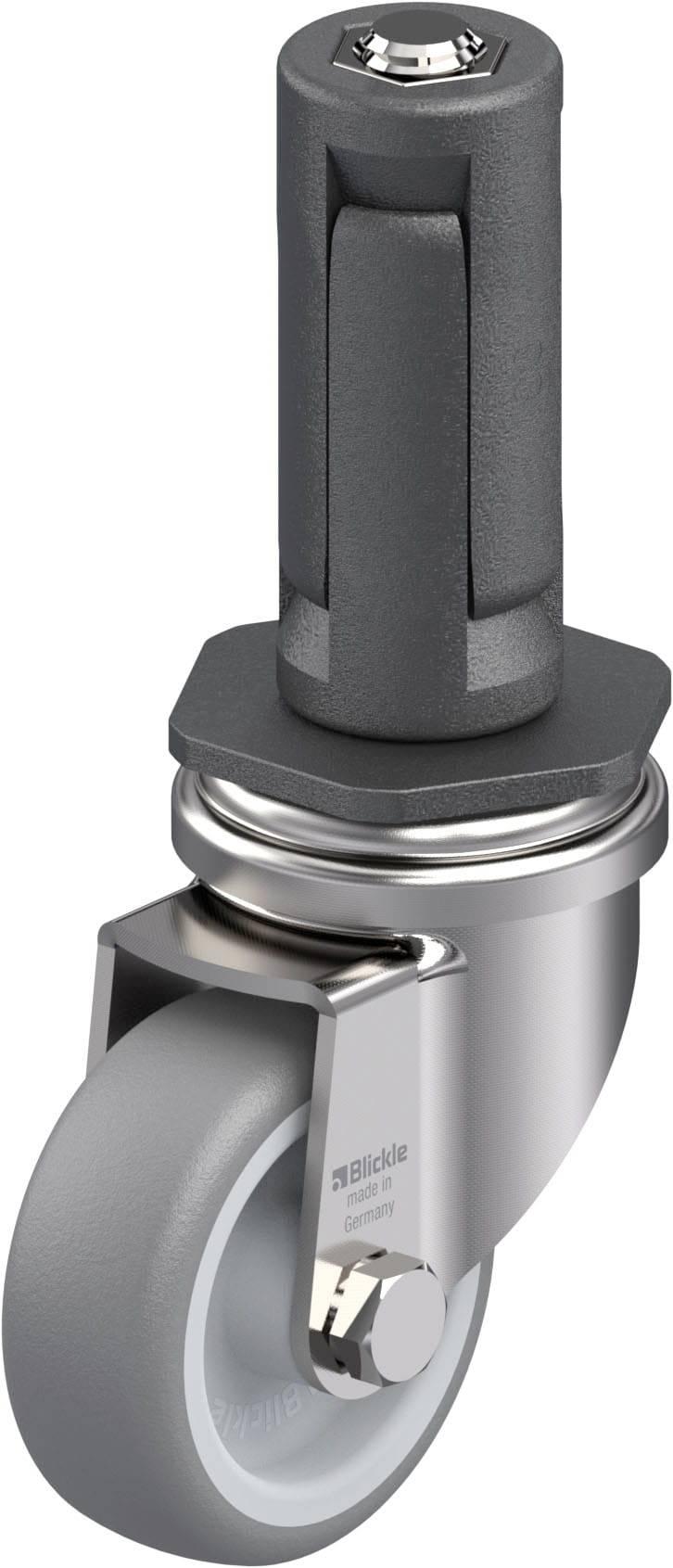 Blickle 845629 LRXA-TPA 50G-EXR03 Rueda articulada de aparatos de acero fino Diámetro de la rueda: 50 mm Capacidad de carga (máx.): 50 kg 1 UD(S).
