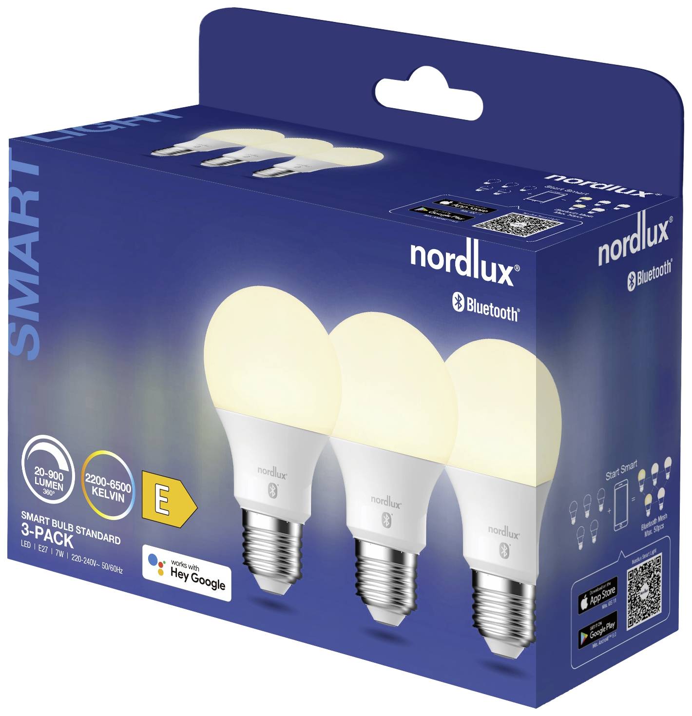 Nordlux 2270022701 LED Clase de eficiencia energética E (A - G) E27 Forma de bombilla incandescente 7.00 W Blanco cálido-2