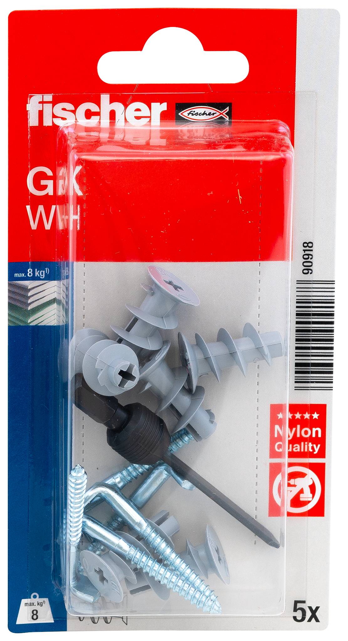 Fischer 090918 GK WH K NV Taco para pladur 1 Set