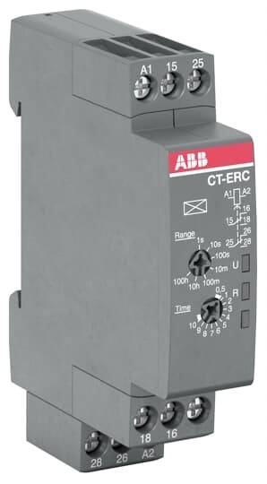 ABB 1SVR508100R0100 CT-ERC.22 Relé temporizado Multifuncional 1 UD(S). Intervalo de tiempo: 0.05 - 360000 s Piece-0