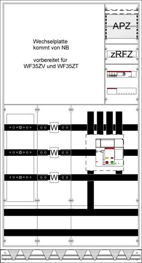 Striebel & John WX42E2S Armario de distribución 400 x 1050 x 1950 x 400 Acero 1 UD(S).