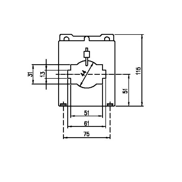 Celsa IBR/1 500/5A 1.25VA Kl. 10P5 70030-4905 Transformador de corriente de protección Corriente primaria 500 A Corrient-0