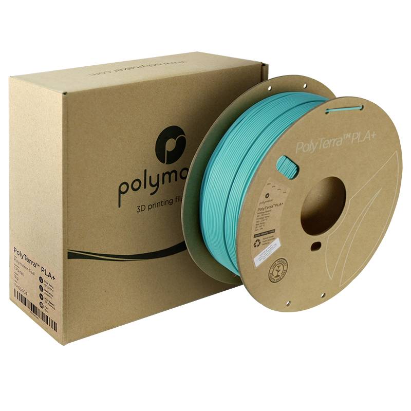 Polymaker PA05004 Regular Filamento PLA Menor contenido de plástico, Elevada rigidez 1.75 mm 1000 g Verde azulado PolyTe-2