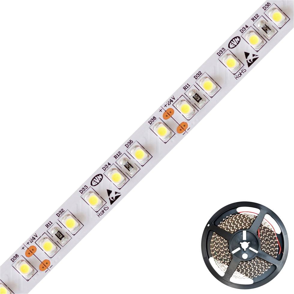 EVN LSTRSB2024603501 LSTRSB2024603501 Tiras LED Clase de eficiencia energética: G (A - G) Con conexión por soldadura 24 V 5000 mm Blanco de luz del día Piece 1 UD(S).