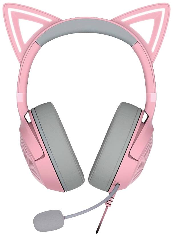RAZER Kraken Kitty V2 Auriculares circumaurales Por cable Estéreo Rosa Videojuegos-0