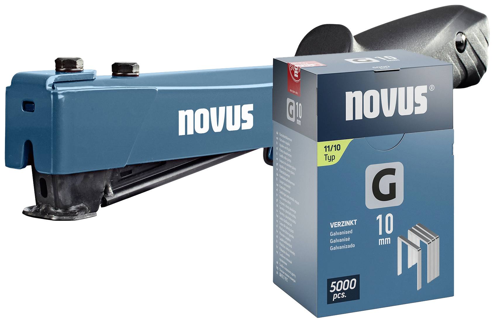 Novus Tools 030-0465 Grapadora de martillo Tipo de pinzas Tipo 11 Longitud de las pinzas 6 - 12 mm