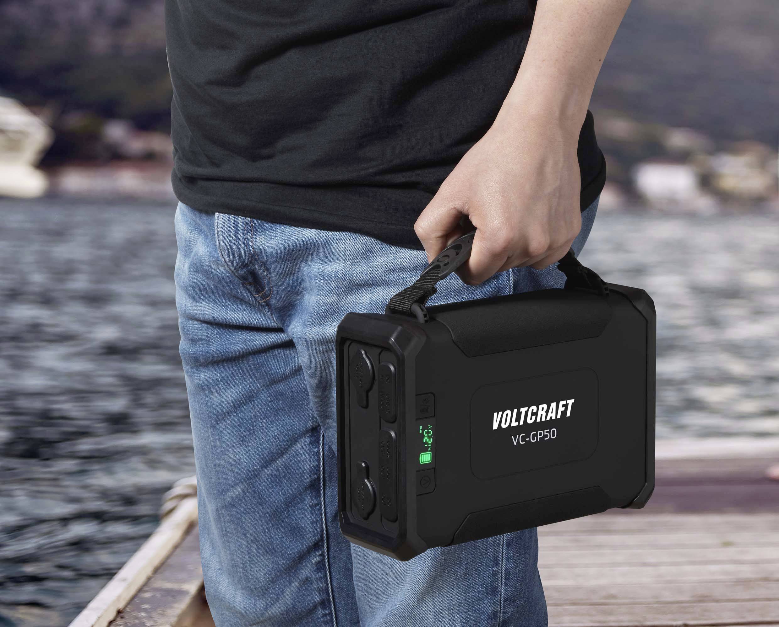 VOLTCRAFT VC-GP50 Batería externa (batería adicional) 96000 mAh Power Delivery 2.0 Li-Ion Negro (mate) Carga y descarga -6