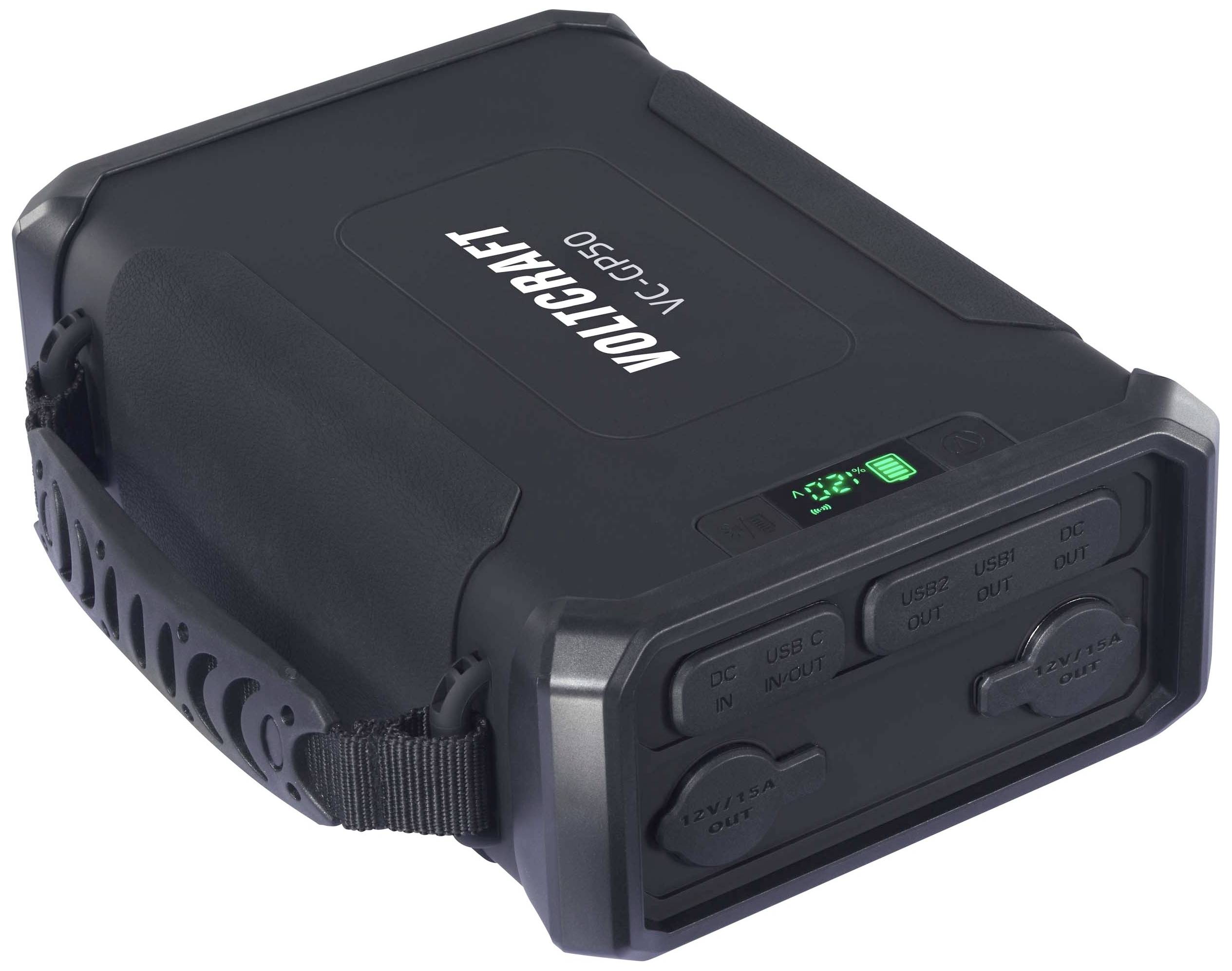 VOLTCRAFT VC-GP50 Batería externa (batería adicional) 96000 mAh Power Delivery 2.0 Li-Ion Negro (mate) Carga y descarga -1