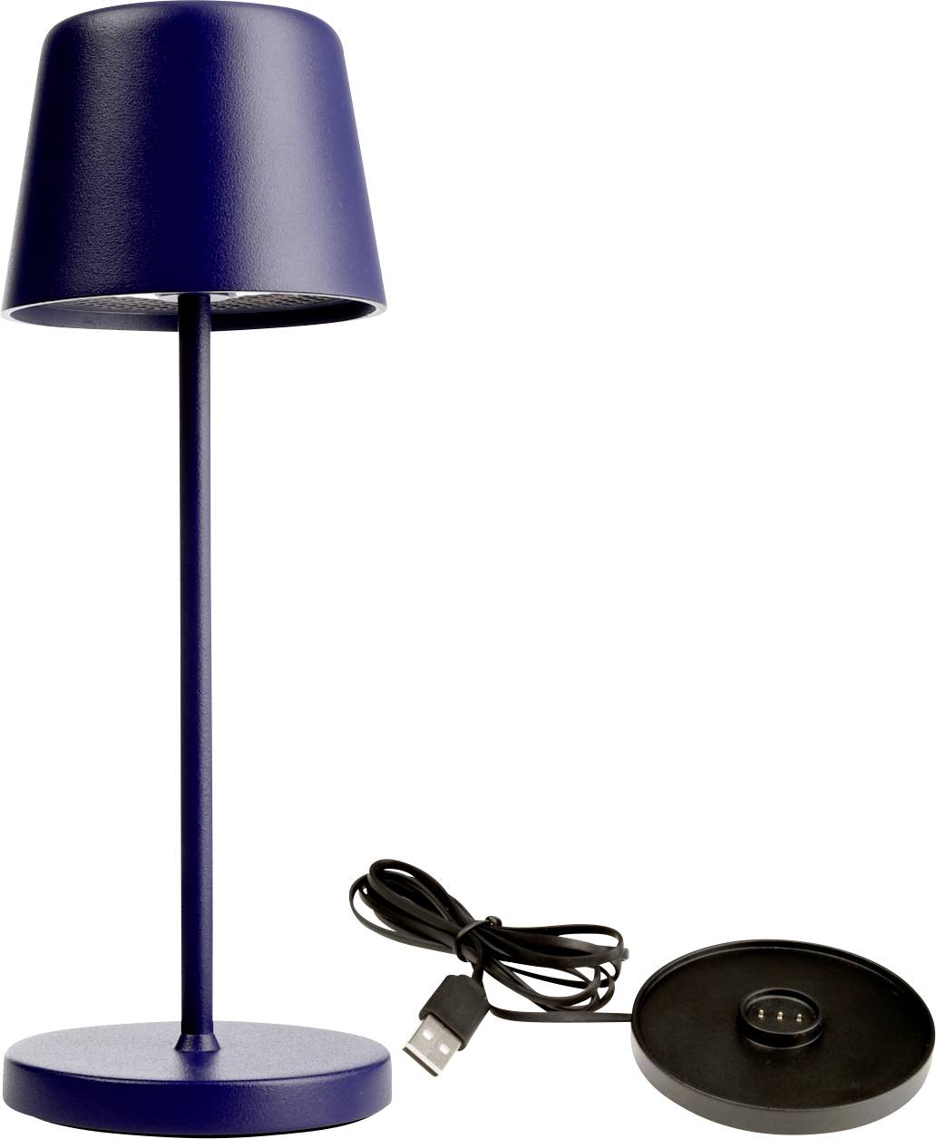 Deko Light 620205 Canis Mini Lampara de mesa LED a batería 2.3 W Blanco cálido Blau-0