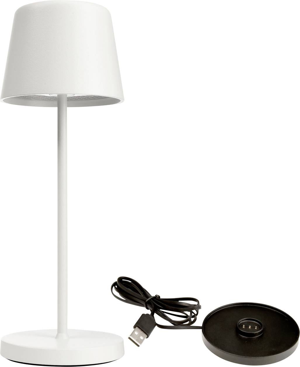 Deko Light 620207 Canis Mini Lampara de mesa LED a batería 2.3 W Blanco cálido Blanco