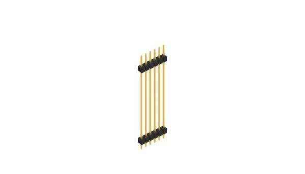 Fischer Elektronik Regleta de conectores macho (estándar) Número de series: 1 10148466 10 UD(S).-0