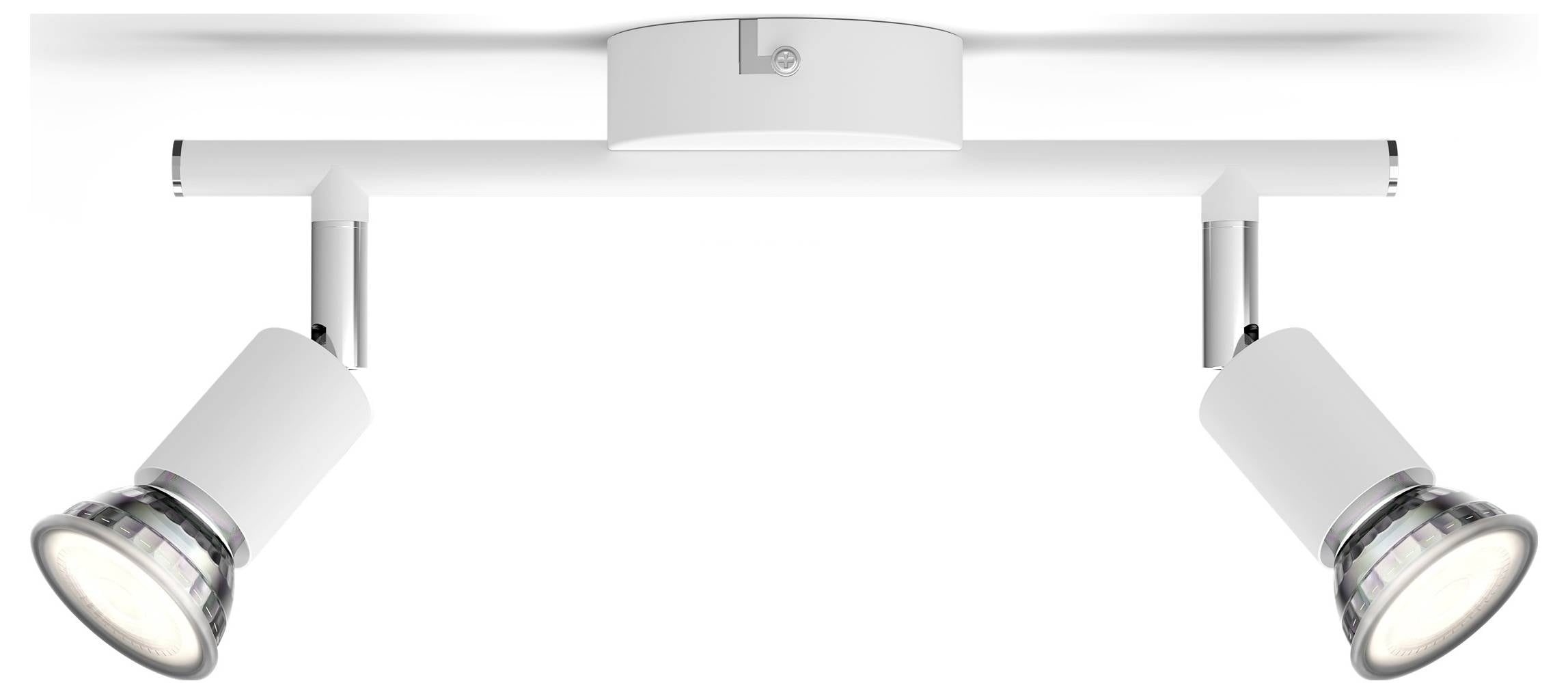 Faretto a soffitto o parete Philips GU10 bianco 2 lampade - Immagine 2