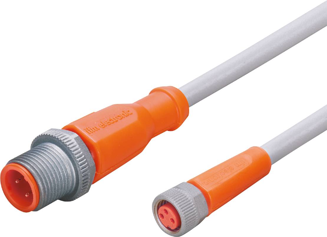 ifm Electronic EVW076 Cable de conexión M12 Conector, recto, Conector hembra, recto 0.3 m Número de polos: 3, 3 1 UD(S).-0