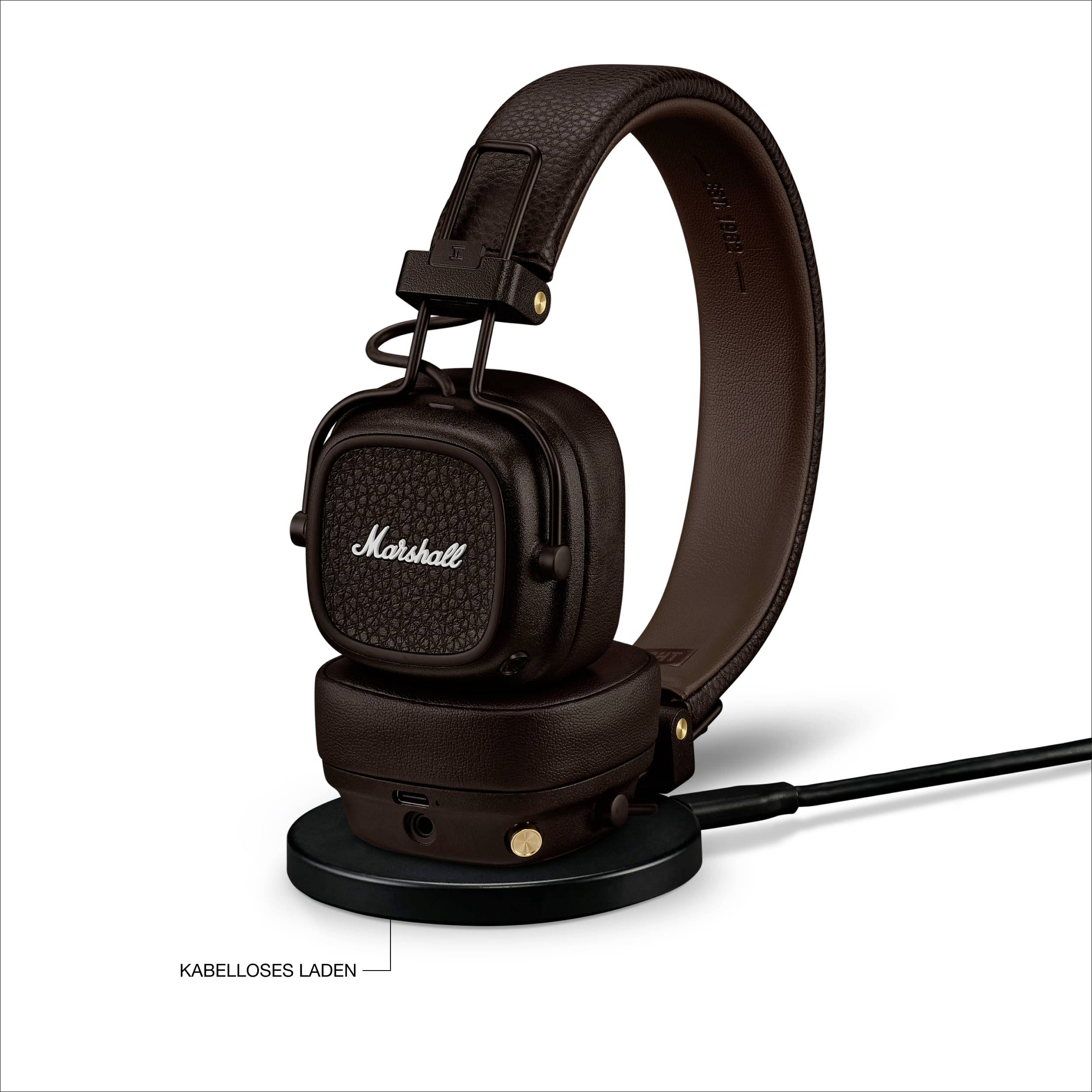 Marshall Major V Brown Auriculares circumaurales Bluetooth® Marrón Plegable HiFi-9